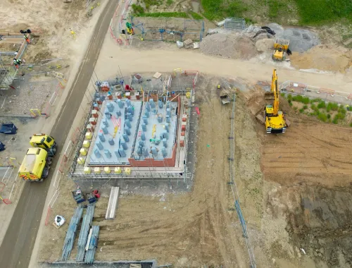 Your Guide to Solid Foundations in Wednesbury and Sandwell’s Challenging Ground Conditions 2 Foundation trench excavation in Wednesbury designed for shrinkable clay soils and nearby trees.