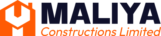 Maliya Constructions Limited header logo in navigation